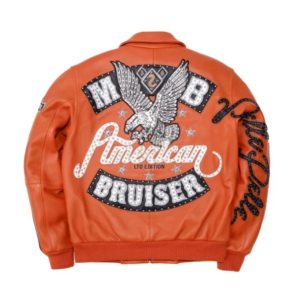 Pelle Pelle American Bruiser Orange Jacket | Leather Jacket - Image 2