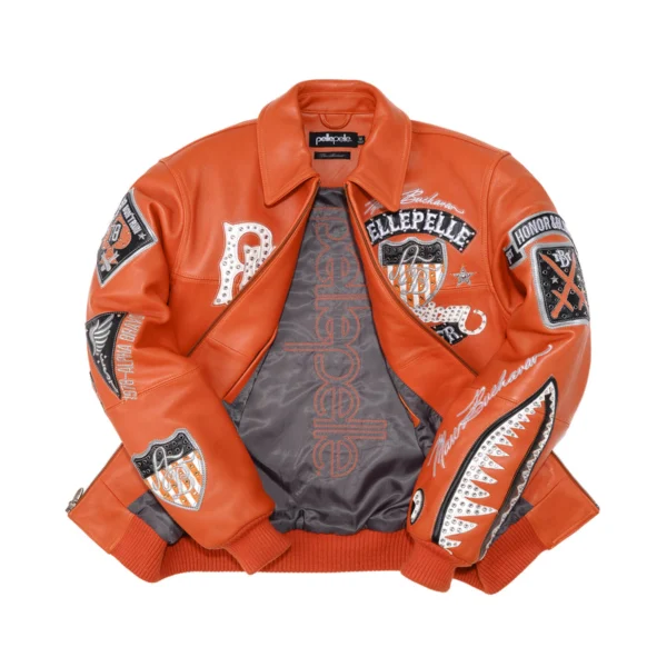 Pelle Pelle American Bruiser Orange Jacket | Leather Jacket - Image 3