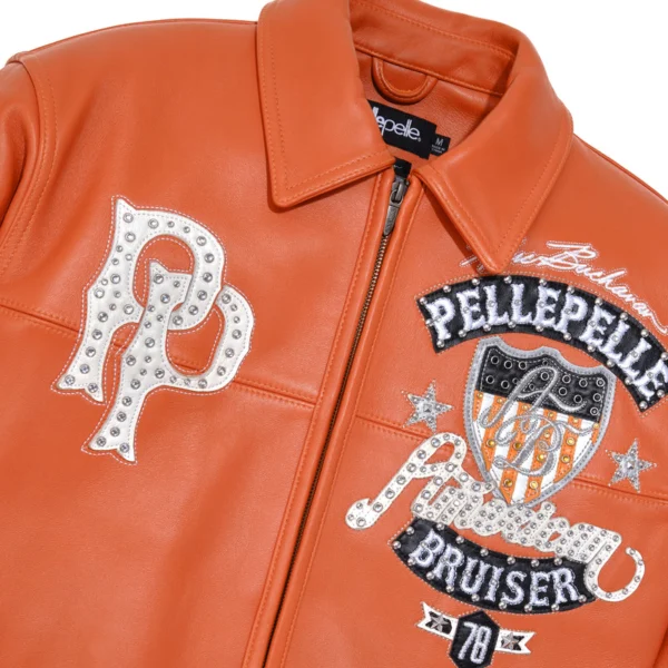 Pelle Pelle American Bruiser Orange Jacket | Leather Jacket - Image 4
