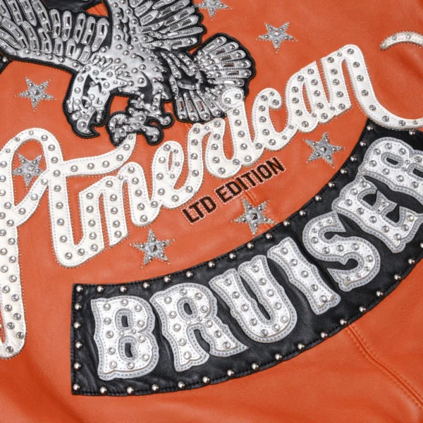 Pelle Pelle American Bruiser Orange Jacket | Leather Jacket - Image 7