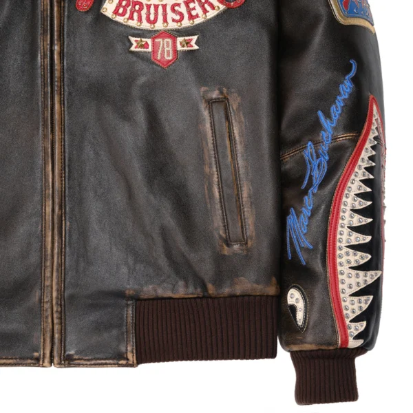 Pelle Pelle Rub Buff American Bruiser Jacket - Image 4