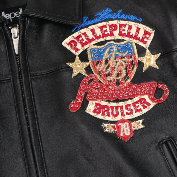 Pelle Pelle American Bruiser Black Crop Jacket | MB Jacket - Image 4