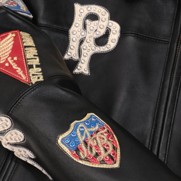 Pelle Pelle American Bruiser Black Crop Jacket | MB Jacket - Image 7