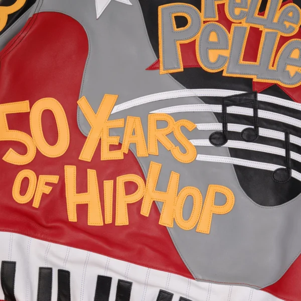 Pelle Pelle Hip Hop Red Black Leather Jacket - Image 8