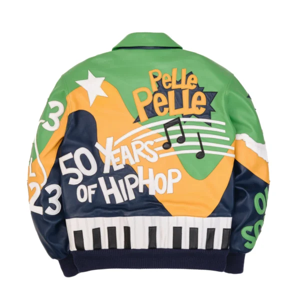 Pelle Pelle HipHop Green MB Leather Jacket - Image 2