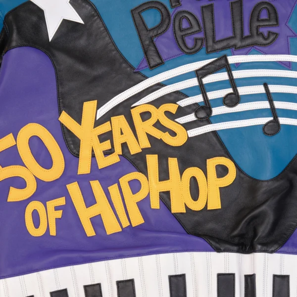 Pelle Pelle HipHop Blue Purple Leather Jacket - Image 6