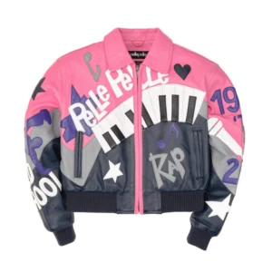 Pelle Pelle HipHop Pink Crop Leather Jacket | Women Jacket