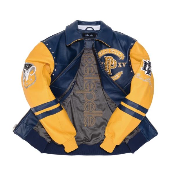 Pelle Pelle Panther Navy Blue Leather Jacket - Image 3