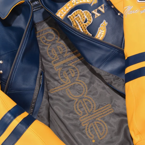 Pelle Pelle Panther Navy Blue Leather Jacket - Image 5