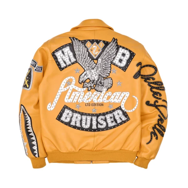 Pelle Pelle American Bruiser Yellow Jacket | Leather Jacket - Image 2