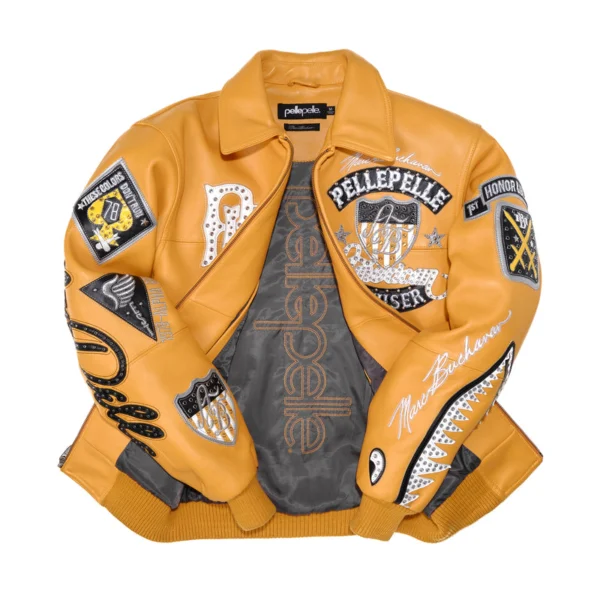 Pelle Pelle American Bruiser Yellow Jacket | Leather Jacket - Image 3