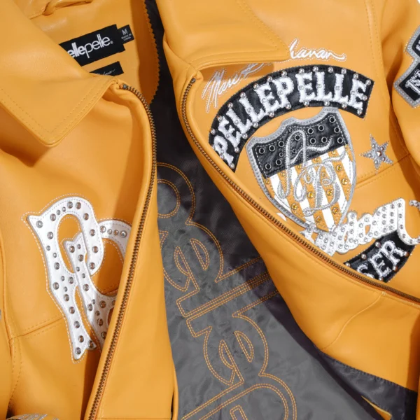 Pelle Pelle American Bruiser Yellow Jacket | Leather Jacket - Image 4