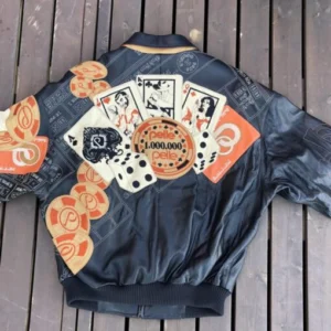 PELLE PELLE 100K CARDS BLACK LEATHER JACKET