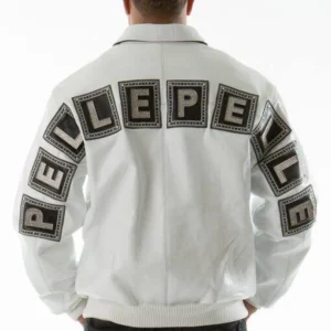 Pelle Pelle Men White Jeweled Jacket | Leather Jacket
