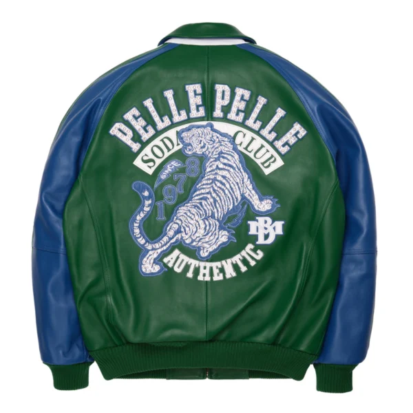 Pelle Pelle Green Soda Club Tiger Jacket | Pelle Pelle Store - Image 3