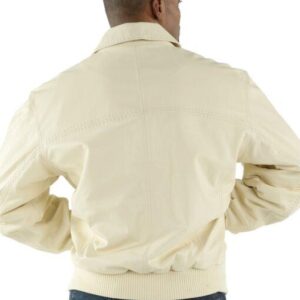 Pelle Pelle Plain White Soft Leather Jacket | Men Jacket
