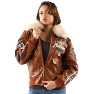 Pelle Pelle Women American Bombshell Jacket | Fur Collar